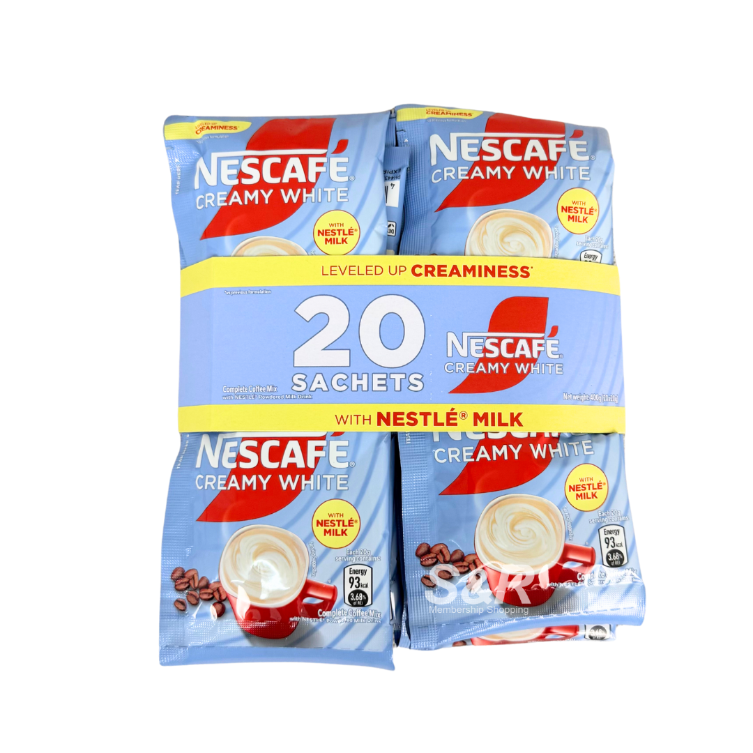 Nescafe 3 in 1 Creamy White 20 Sachets Nescafe 3 in 1 Creamy White 20 Sachets